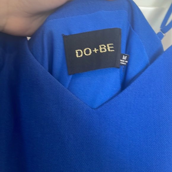 do + be blue ruffle mini dress size M - Picture 2 of 3
